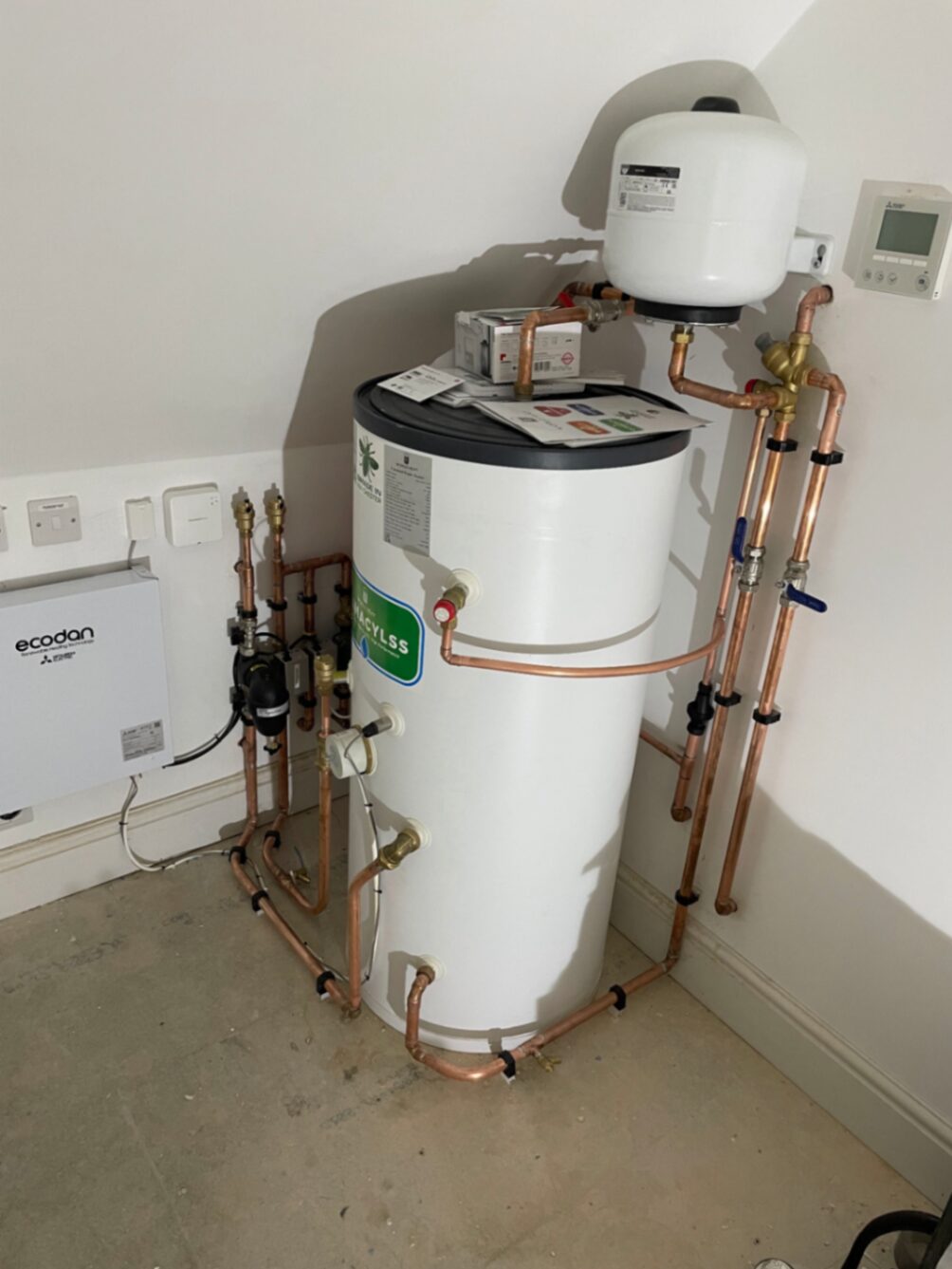 Boiler swap in progress